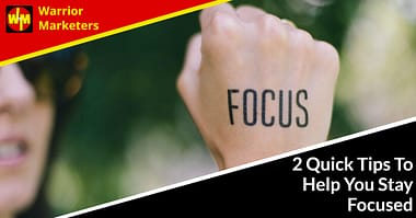 stay focused on your goals